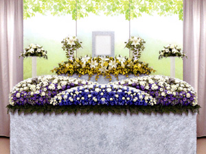 生花祭壇/幅3.0m(2段) 生花祭壇/幅3.0m(2段)